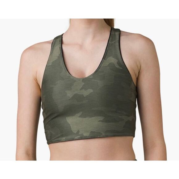 NWT Prana Momento Reversible Camo Sports Bra Women's Size Small - Picture 2 of 6